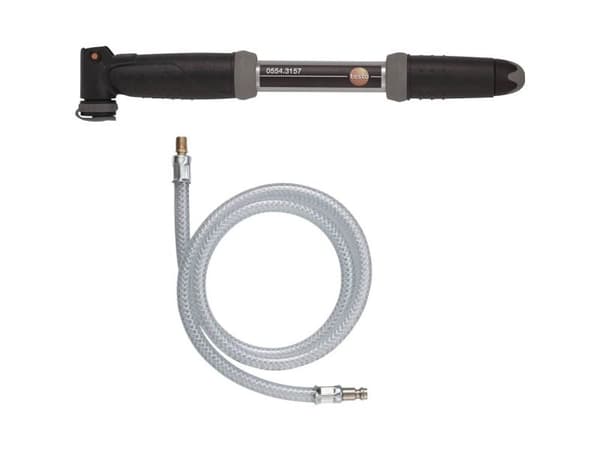 Testo 0554 3157, Handluftpump, Universal, Svart, Silver, I-grepp