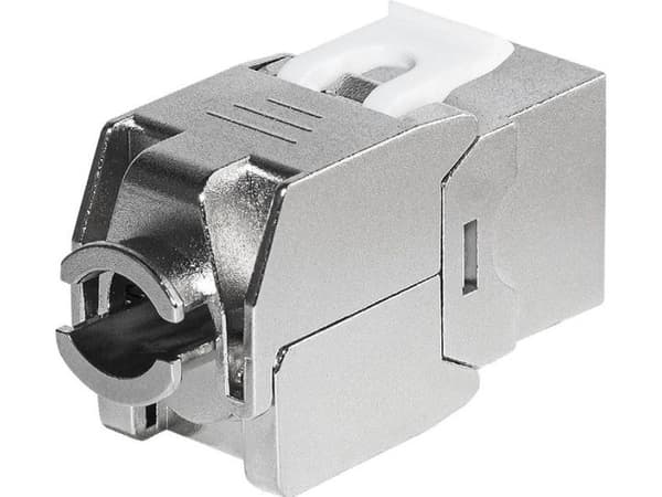 Netrack Keystone Jack Module - Modulinnlegg - CAT 6 - FTP - RJ-45 - sølv