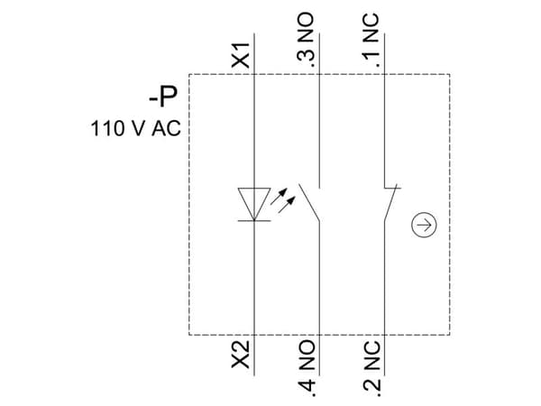 Siemens 3SU11030AB603FA0 3SU1103-0AB60-3FA0 Tryckknapp 1 st