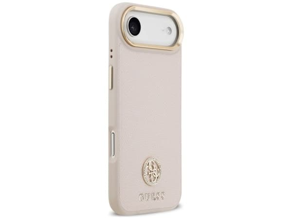 Guess Grained Strass Logo MagSafe iPhone Air Case - Pink
