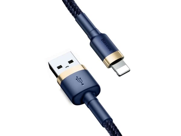 Baseus Cafule, 1 m, Lightning, USB A, Uros, Uros, Sininen, Kulta