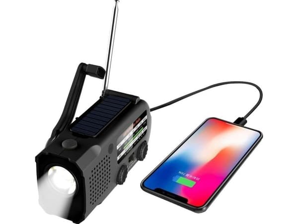 Radio Mozos MOZOS ER-01 radio FM/AM solcell + dynamo