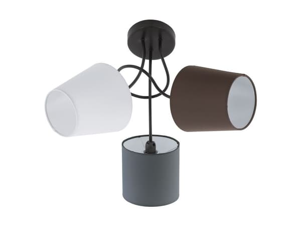 EGLO ALMEIDA LOFT 3L vit antracit brun