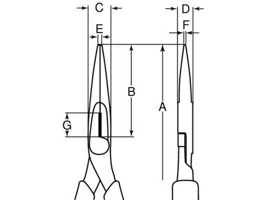 Bahco 2430 G-200 Flat Bifftang 200 mm