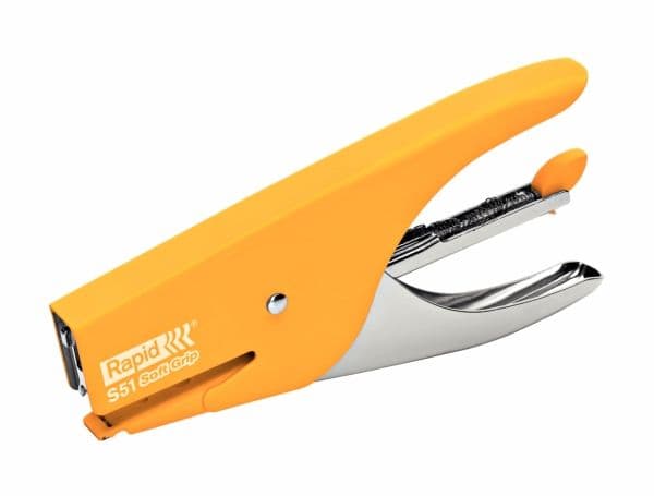 Hæftetang Rapid S51 Soft Grip gul