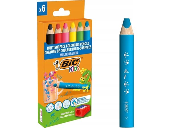 Bic kritor OLO 6 färger/110 TEMP BC PUD