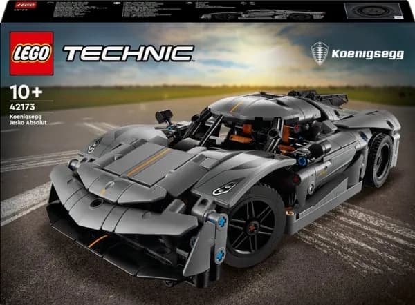 LEGO Technic 42173 Koenigsegg Jesko Absolut-hyperbil i grått