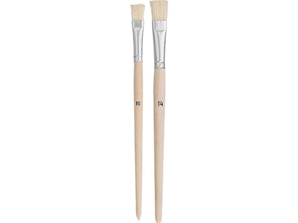 ZAHN pensel E10710-08 flatpenselset svinborst, 10 delar