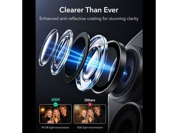 ESR OSLONA NA APARAT ESR ARMORITE CAMERA PROTECTOR 2-PACK IPHONE 18 PRO / 18 PRO MAX BLACK