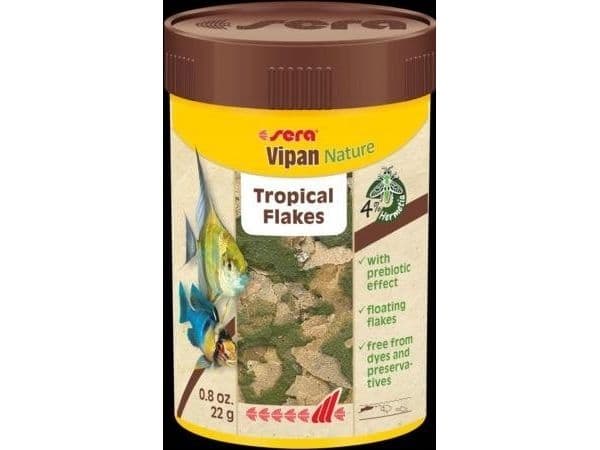Sera Vipan Nature 100 ml, flingor - premiumfoder för fisk