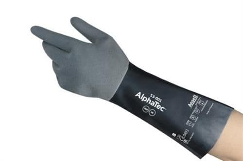 Kemiallinen käsine AlphaTec 53-001 harmaa/musta 6