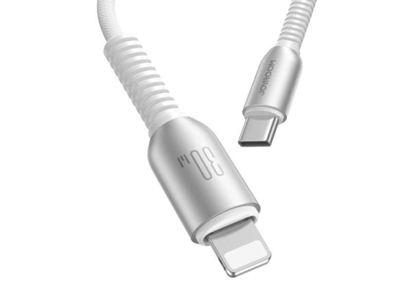 Joyroom S-A51 USB-C til Lightning-kabel 1,2 m 30W - lys grå