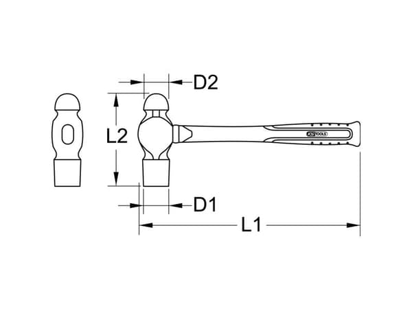 KS Tools 964.2105 9642105 Smideshammare