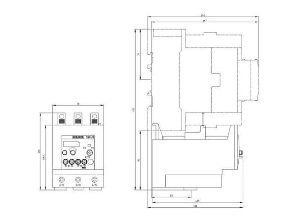 Siemens 3RU2146-4KB0 Överbelastningsrelä 1 st