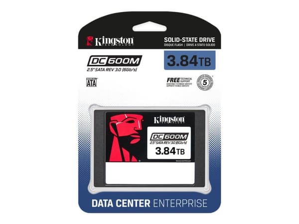 Kingston DC600M - SSD - Mixed Use - 3.84 TB - intern - 2.5" - SATA 6Gb/s