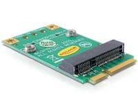 Delock Converter Mini PCI Express half-size > full-size - Stigekort