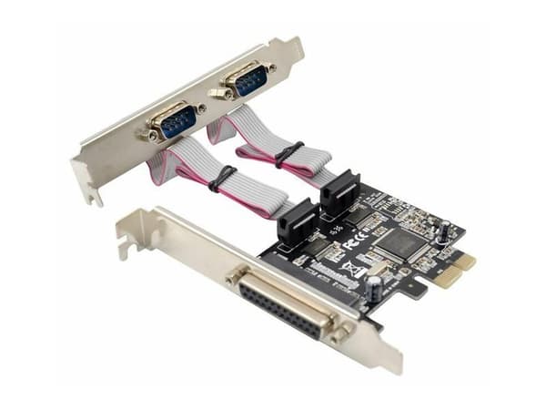 MicroConnect - Parallellt/seriellt kort - PCIe 2.0 - parallell x 1 + seriell x 2