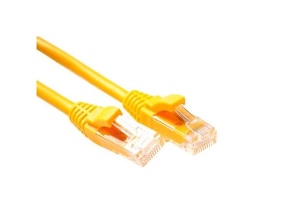 ACT Yellow 2 meter U/UTP CAT6 patch cable component level with RJ45 connectors. Cat6 u/utp component yl 2.00m (IK8802)