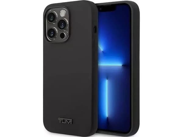 4kom.pl Etui na telefon Tumi Liquid Silicone hardcase do iPhone 14 Pro czarny/musta