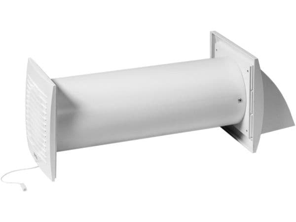 Väggmonterad ventilationsåtervinnare E-EXTRA EER100WP, DN100, med kablage och brytare