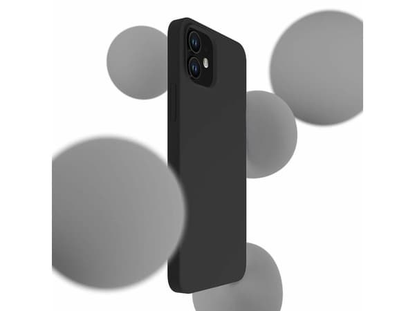 3MK Silicone Case, iPhone 12 mini, Svart