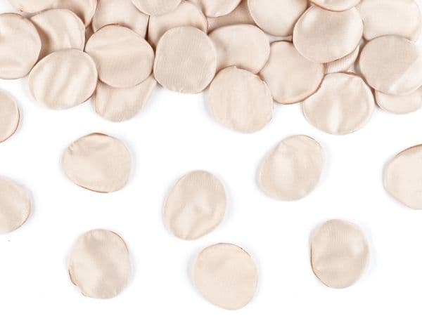 Rosenblad i beige påse 100st