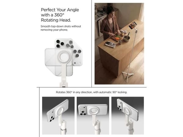 Spigen S582W Bluetooth Selfie Stick - Beige