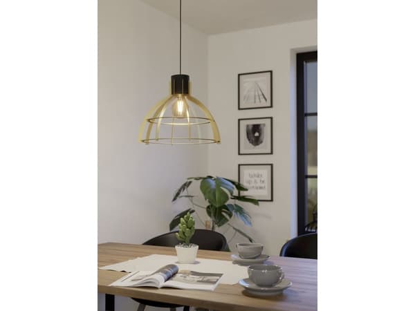 EGLO STILLINGTON PENDEL E27 SORT/GULD