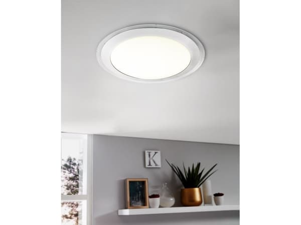 EGLO COMPETA 1 TAK 2400LM Ø350 VIT/SILVER