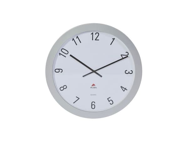 Väggklocka Alba Giant Ø60cm silvergrå