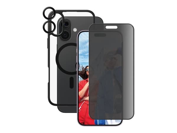 PanzerGlass ® | CARE by ® Flagship 3-in-1 Privacy Bundle iPhone 16 Plus, Suojus, Apple, Apple - iPhone 16 Plus, Läpinäkyvä