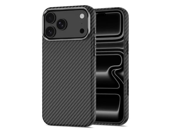 Tech-Protect Ion Carbon MagSafe Case for iPhone 18 Pro / 17 Pro - Black &amp; Silver
