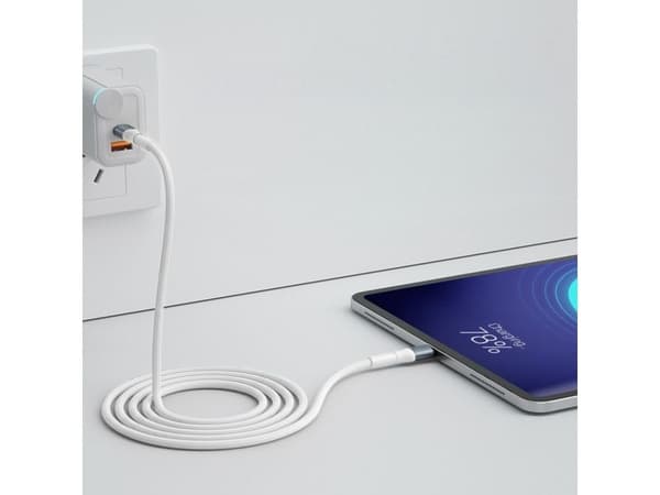 3MK 5903108680219, 1 m, USB C, USB C, USB 2.0, 0,48 Gbit/s, Musta, Hopea