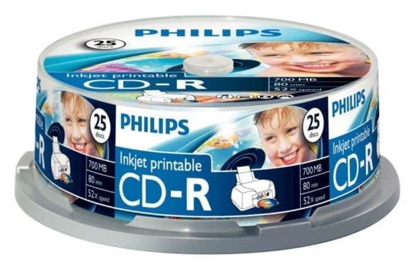 Philips CD-R CR7D5JB25/00, 52x, CD-R, 700 MB