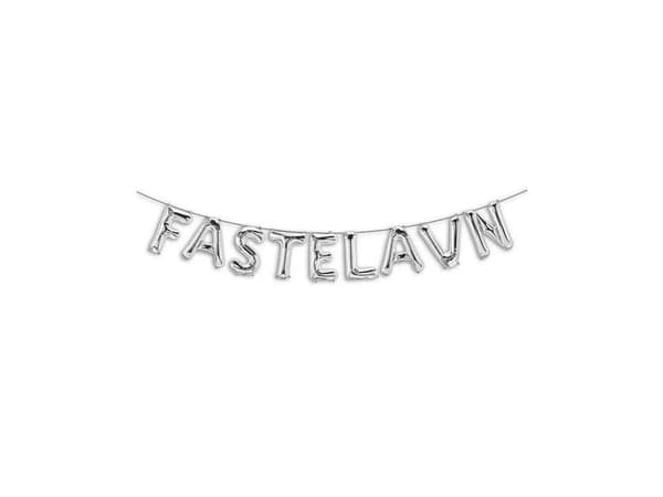 Fastelavn ballonguirlande, sølv