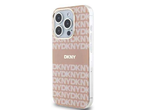 DKNY IML Mono & Stripe MagSafe-deksel til iPhone 13 Pro / 13 - rosa