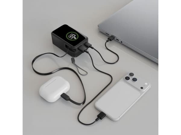 Cellularline PBROLL10000K, 10000 mAh, Musta