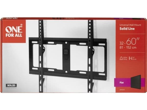One For All SOLID WM 4411 - Monteringssats (väggfäste) - Platt - för platt panel - skärmstorlek: 32"-60"