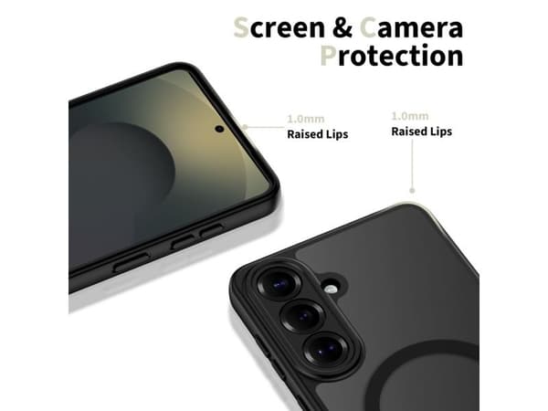 Tech-Protect BasicMag MagSafe Case for Samsung Galaxy S26 - Transparent Black