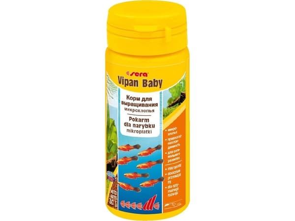 sera Vipan baby, Akvaariokala, Kuiva kalanruoka, Hiutale, A-vitamiini, B1-vitamiini, B2-vitamiini, C-vitamiini, D3-vitamiini, E-vitamiini, Pieni, 4...