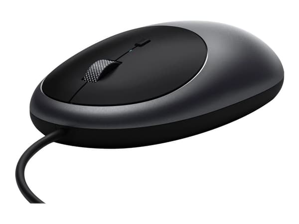 Satechi C1, Molempikätinen, IR LED, USB Type-C, 3200 DPI, Musta, Harmaa