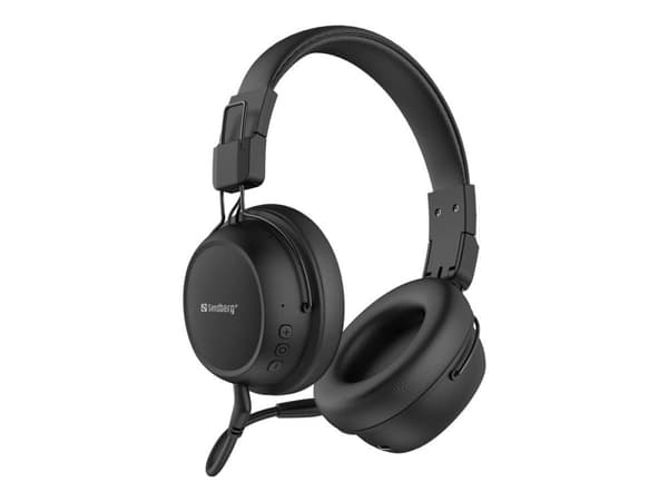 Sandberg Bluetooth Headset ANC FlexMic - Headset - fullstorlek - Bluetooth - trådlös - aktiv brusradering