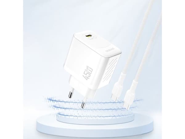 Dudao A28EU 45W adapter 1x USB-C hvit 6976625334247