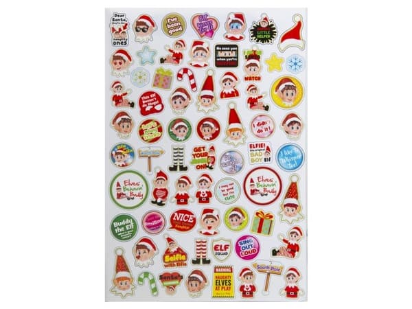A4 Elf Colouring Book 48 pages with Sticker Sheet CDU