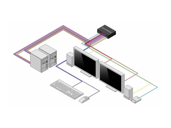 Startech - KVM / lyd / USB-svitsj - 2 x KVM/lyd/USB - 1 lokalbruker - stasjonær - TAA-samsvar