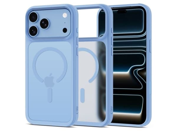 Tech-Protect Magmat Magsafe CC Case for iPhone 18 Pro Max / 17 Pro Max - Light Blue Matte