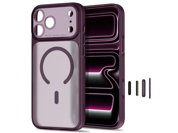 Tech-Protect MagPrime MagSafe CC case for iPhone 18 Pro Max / 17 Pro Max - burgundy