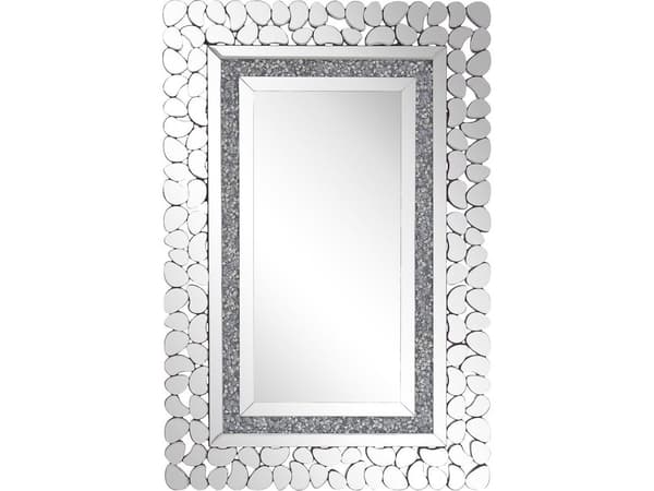 Shumee Väggspegel 60 x 90 cm silver PABU