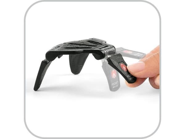 Manfrotto MP3, Musta, Zamak, 70 g, 40 mm