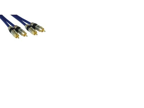 InLine 89705P, Hankjønn, 2 x RCA, Hankjønn, 5 m, Blå